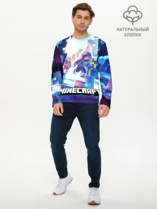 Мужской лонгслив базовый / Майнкрафт
