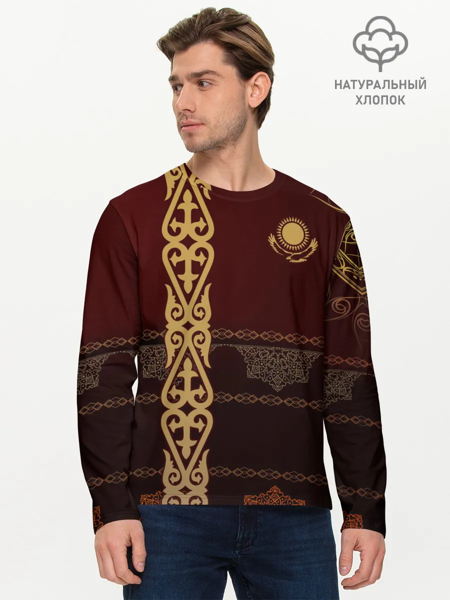 Мужской лонгслив базовый / Форма Казахстан
