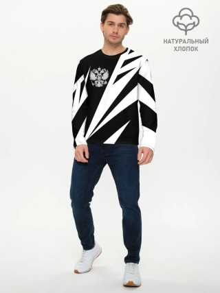 Мужской лонгслив базовый / Россия