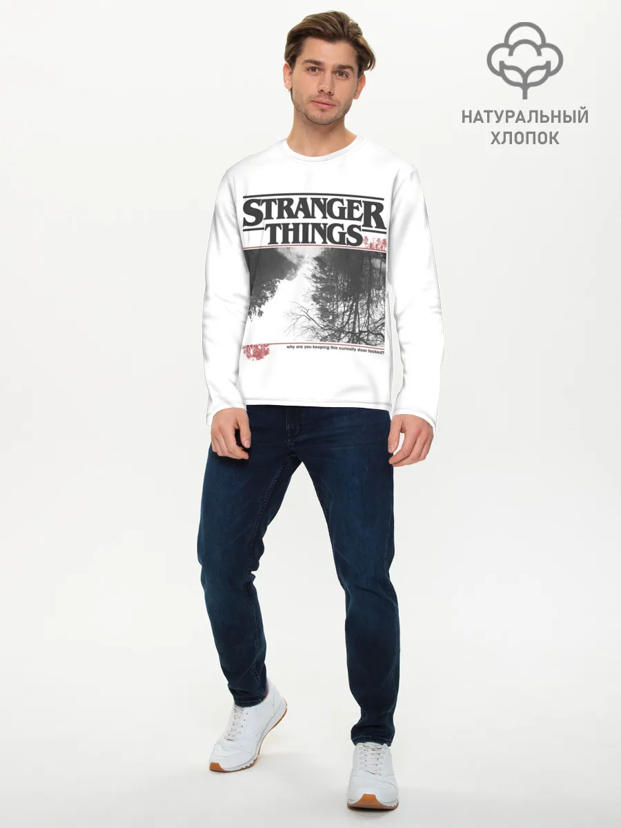 Мужской лонгслив базовый / Очень Странные Дела