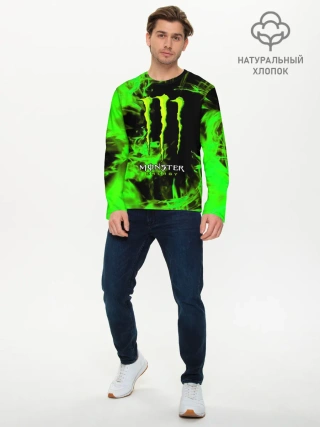Мужской лонгслив базовый / MONSTER ENERGY