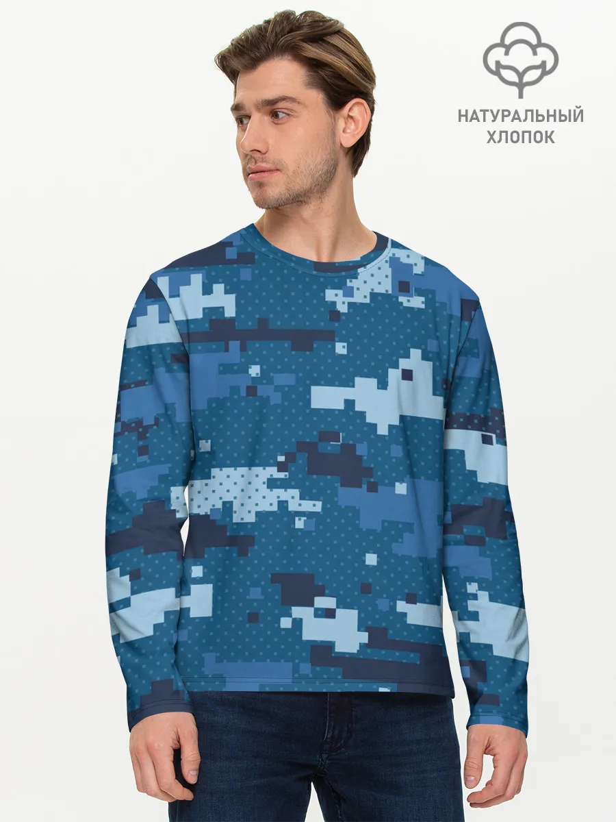 Мужской лонгслив базовый / МИЛИТАРИ