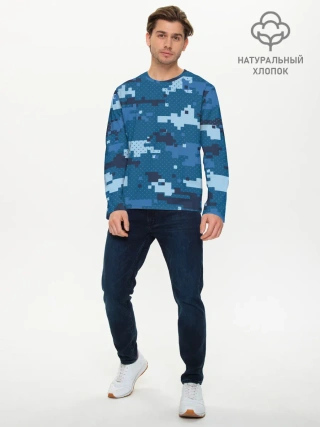 Мужской лонгслив базовый / МИЛИТАРИ