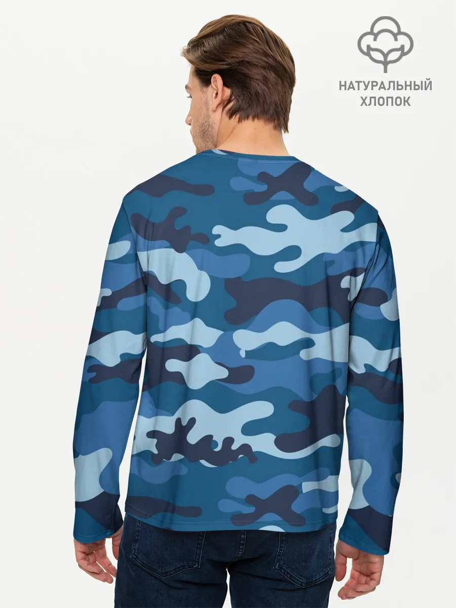 Мужской лонгслив базовый / МИЛИТАРИ