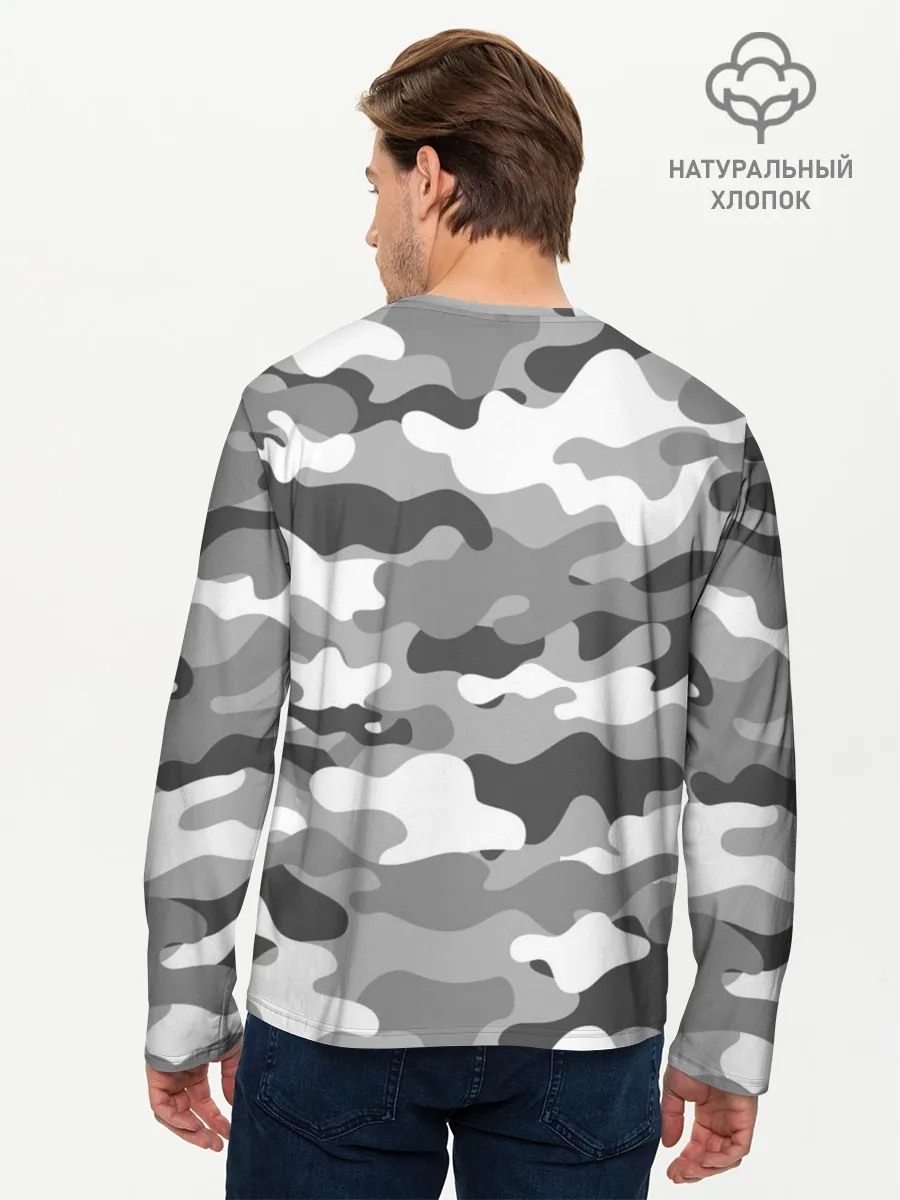 Мужской лонгслив базовый / МИЛИТАРИ