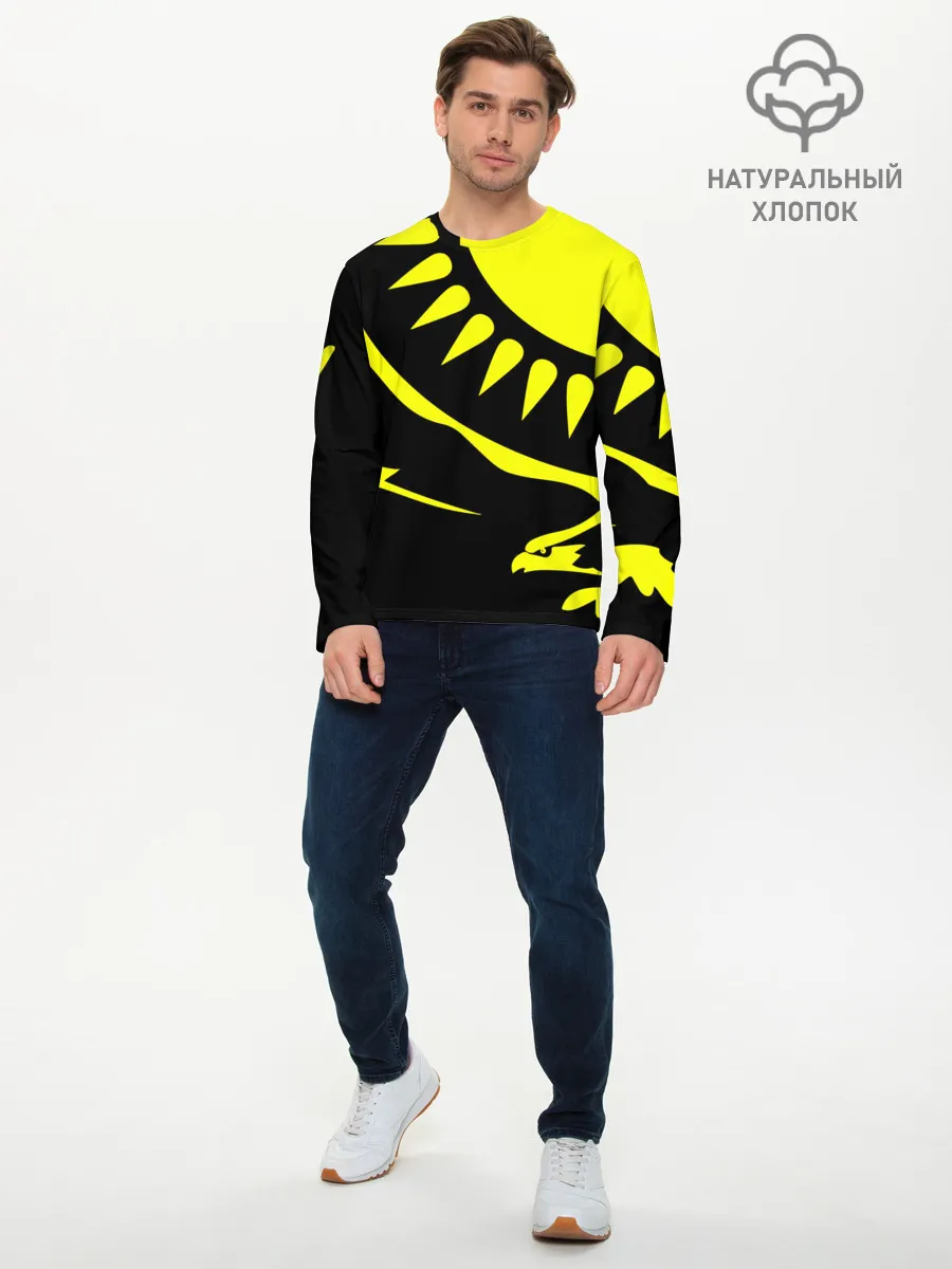 Мужской лонгслив базовый / Kazakhstan