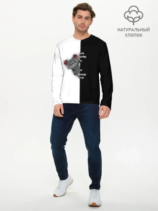 Мужской лонгслив базовый / Лягуха