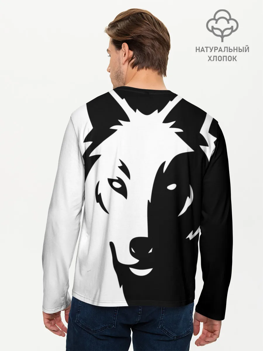 Мужской лонгслив базовый / Зверь