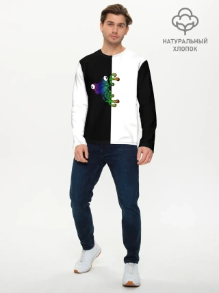 Мужской лонгслив базовый / Лягуха