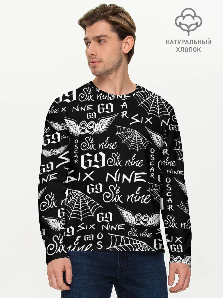 Мужской лонгслив базовый / 6IX9INE ТАТУИРОВКИ
