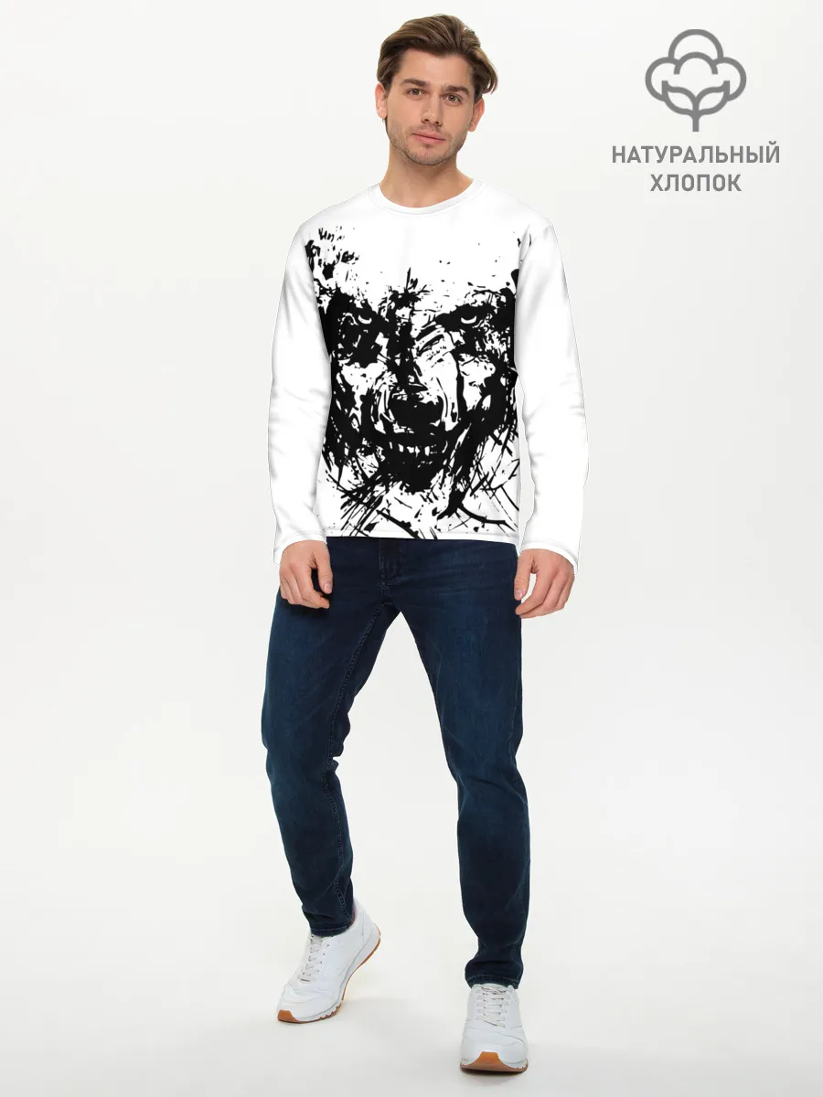 Мужской лонгслив базовый / Зверь