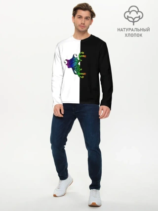 Мужской лонгслив базовый / Лягуха