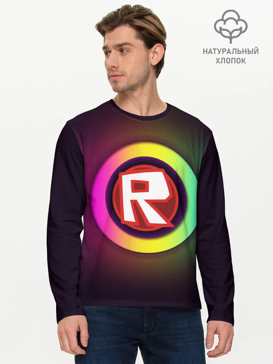 Мужской лонгслив базовый / ROBLOX