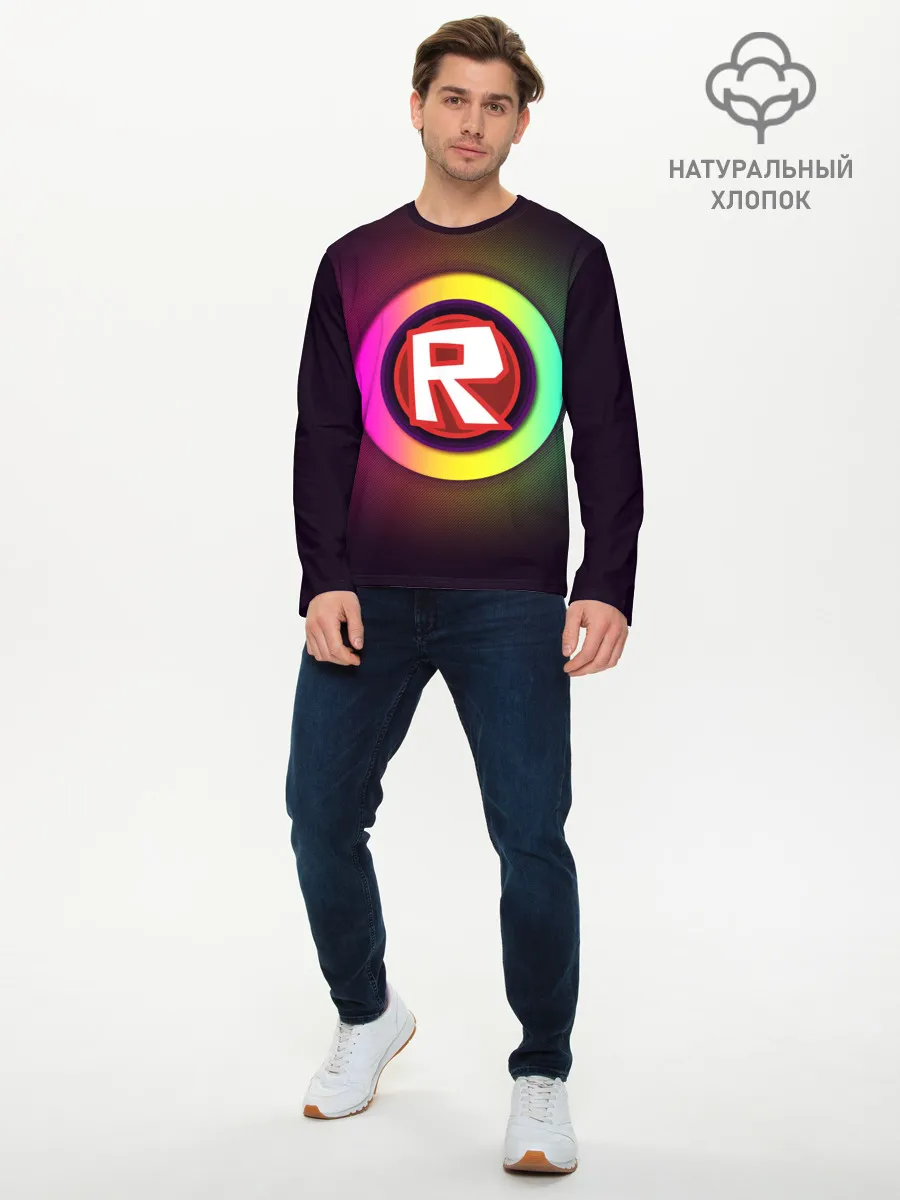 Мужской лонгслив базовый / ROBLOX
