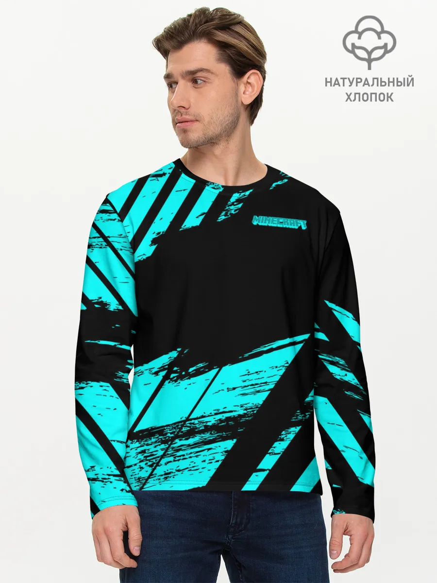 Мужской лонгслив базовый / Minecraft
