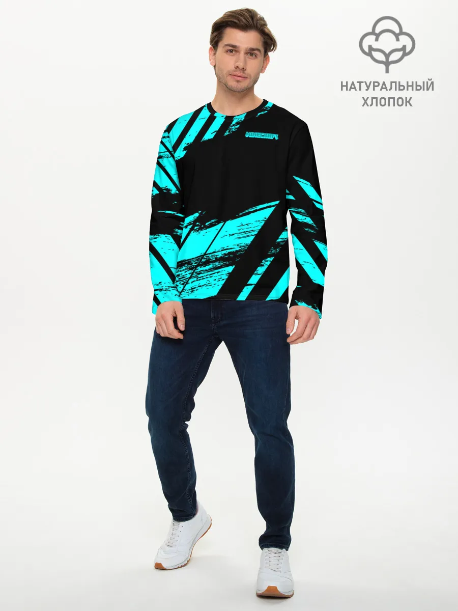 Мужской лонгслив базовый / Minecraft