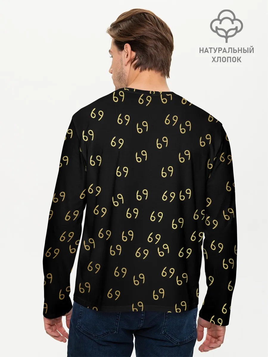Мужской лонгслив базовый / 6ix9ine Gold