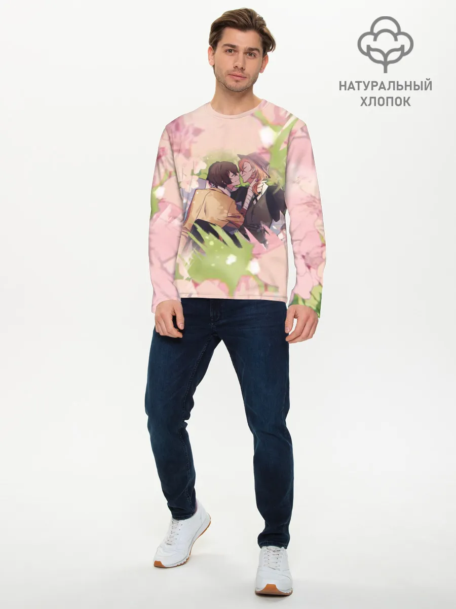 Мужской лонгслив базовый / Дазай и Чуя