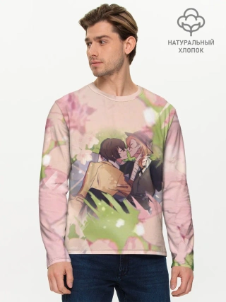 Мужской лонгслив базовый / Дазай и Чуя