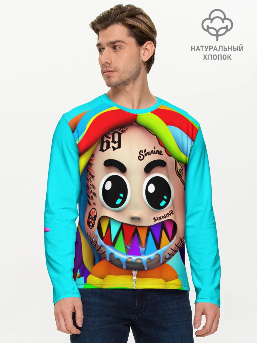 Мужской лонгслив базовый / 6IX9INE