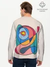 Мужской лонгслив базовый / Абстракция полет фантазии