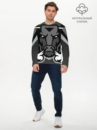 Мужской лонгслив базовый / Зверь