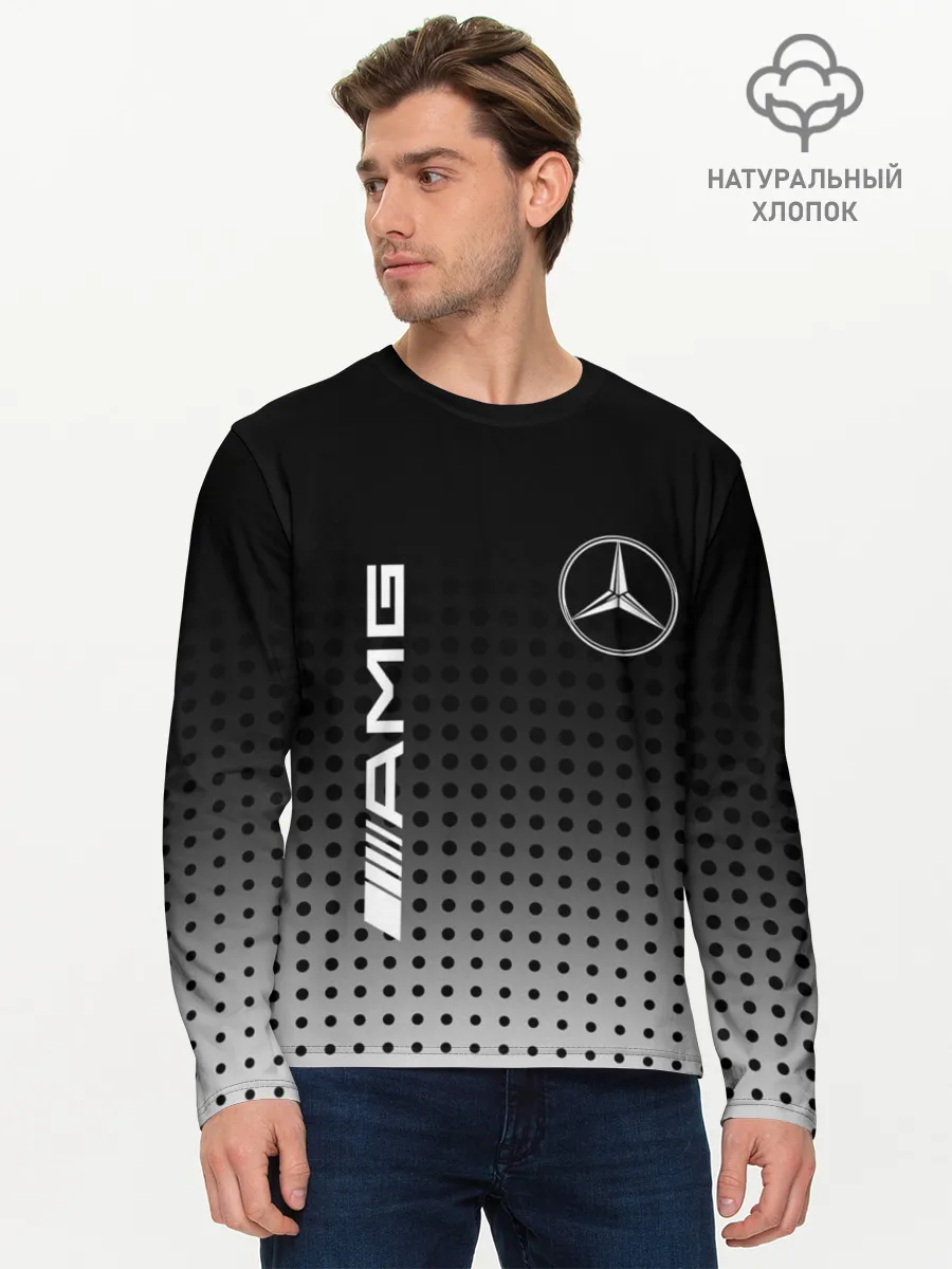 Мужской лонгслив базовый / Mercedes-Benz
