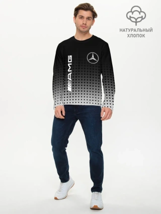 Мужской лонгслив базовый / Mercedes-Benz