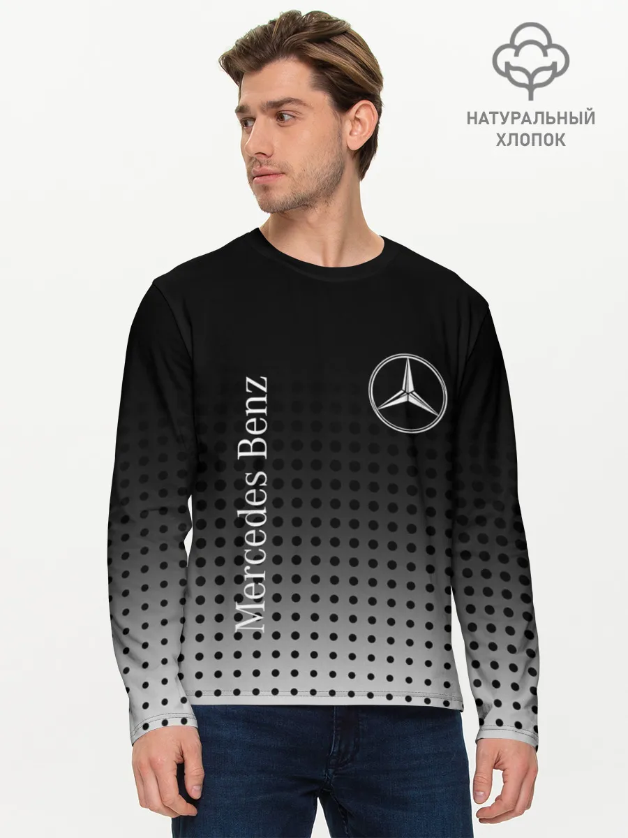 Мужской лонгслив базовый / Mercedes-Benz