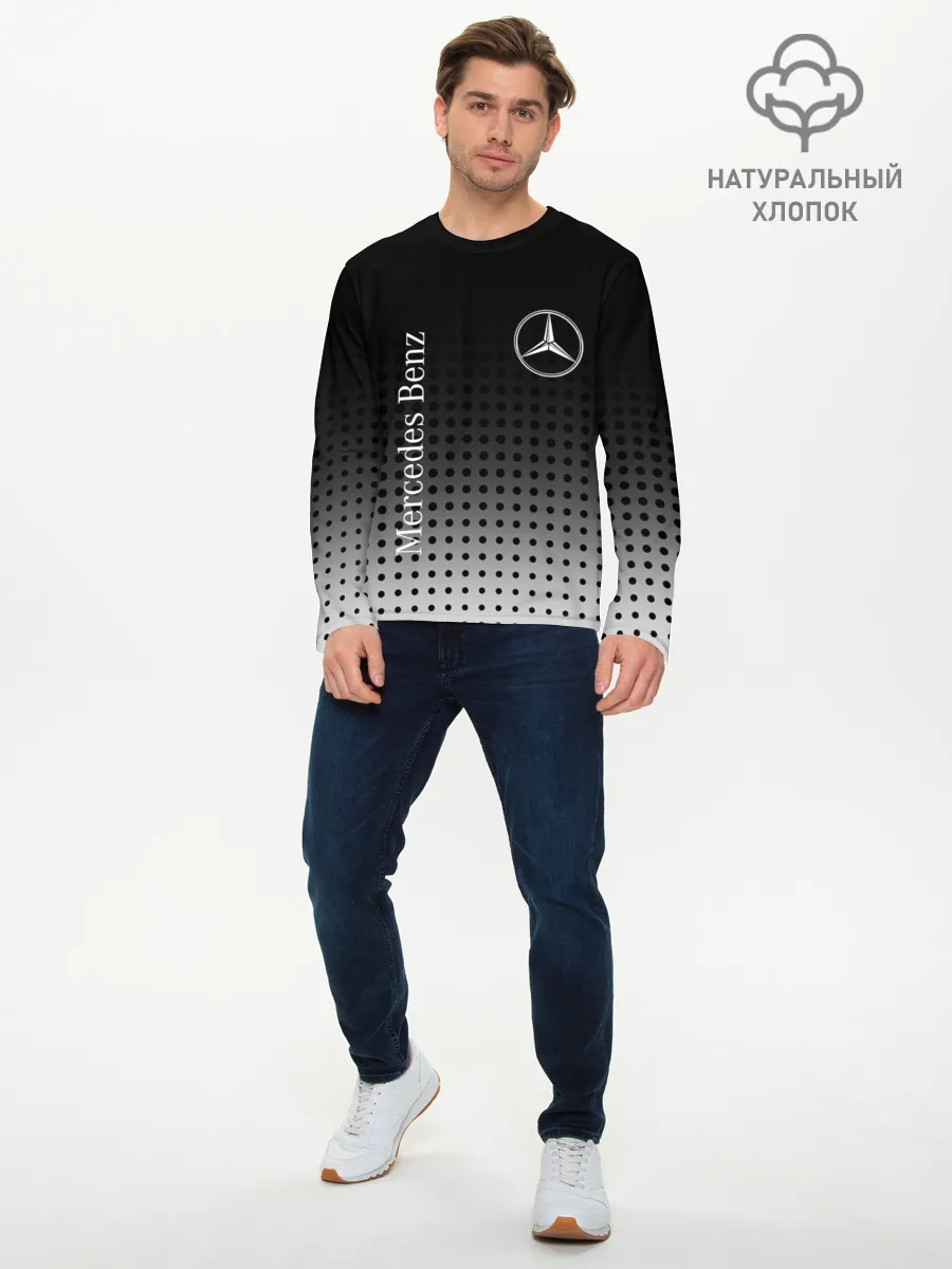 Мужской лонгслив базовый / Mercedes-Benz