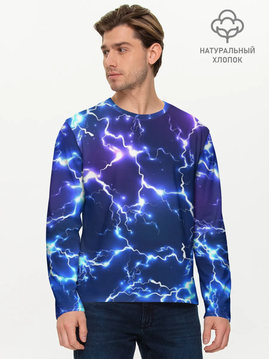 Мужской лонгслив базовый / Молнии | Flash