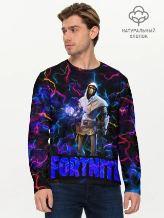Мужской лонгслив базовый / Фортнайт | Повелитель Молний