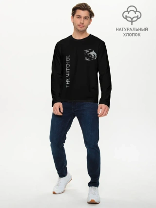 Мужской лонгслив базовый / The Witcher Silver