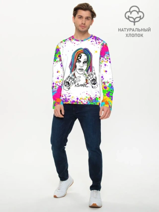 Мужской лонгслив базовый / Такеши 6ix9ine