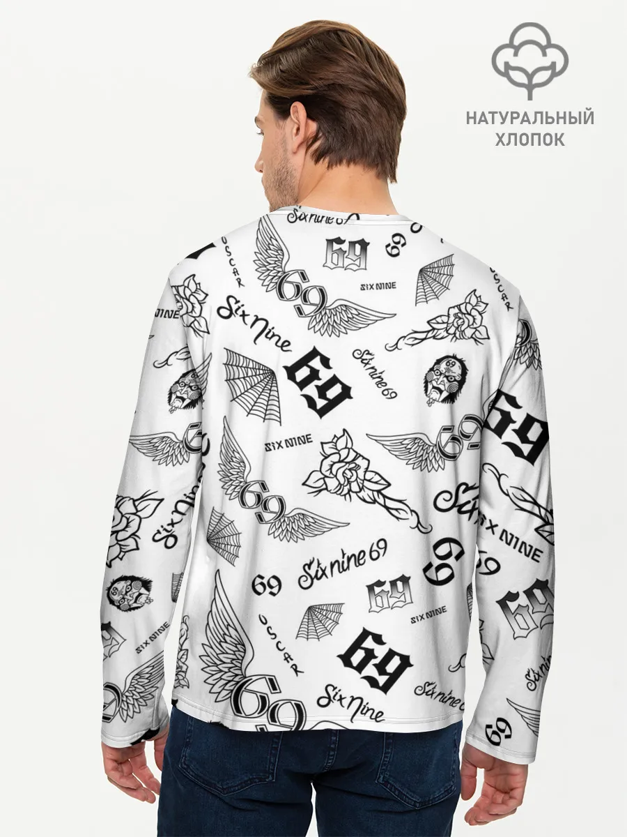 Мужской лонгслив базовый / 6IX9INE