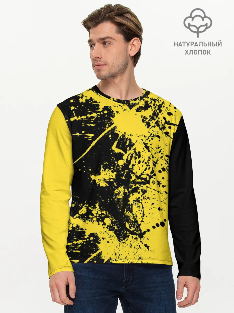 Мужской лонгслив базовый / Ночное солнце