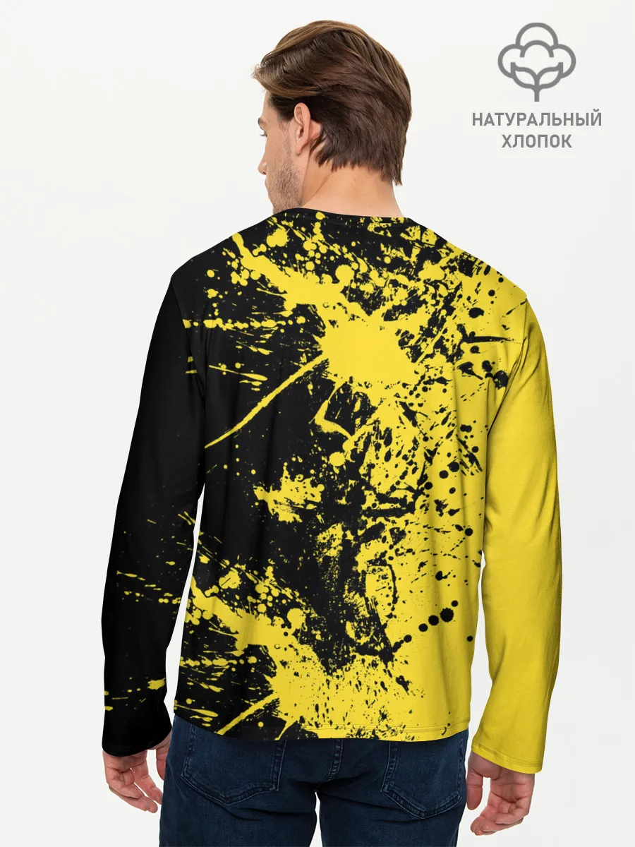 Мужской лонгслив базовый / Ночное солнце