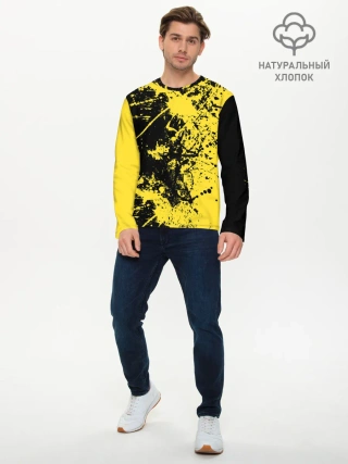 Мужской лонгслив базовый / Ночное солнце