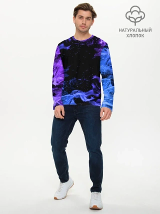 Мужской лонгслив базовый / ОГОНЬ