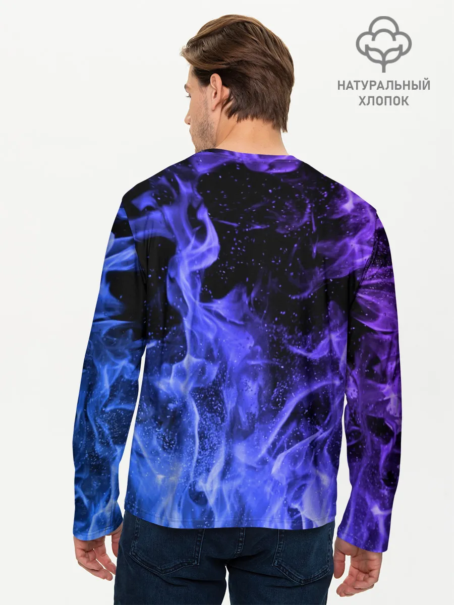 Мужской лонгслив базовый / ОГОНЬ