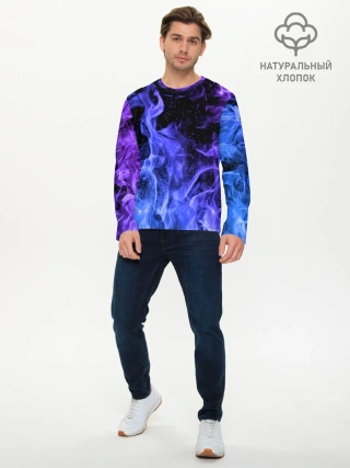 Мужской лонгслив базовый / ОГОНЬ