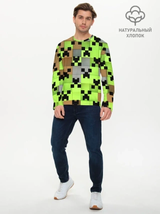 Мужской лонгслив базовый / Minecraft.