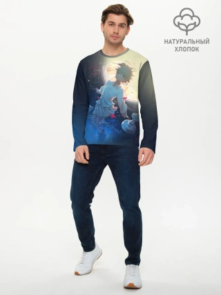 Мужской лонгслив базовый / Yakusoku no Neverland