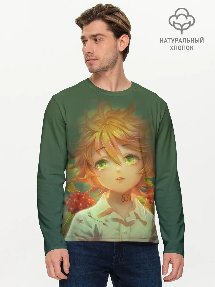 Мужской лонгслив базовый / The Promised Neverland