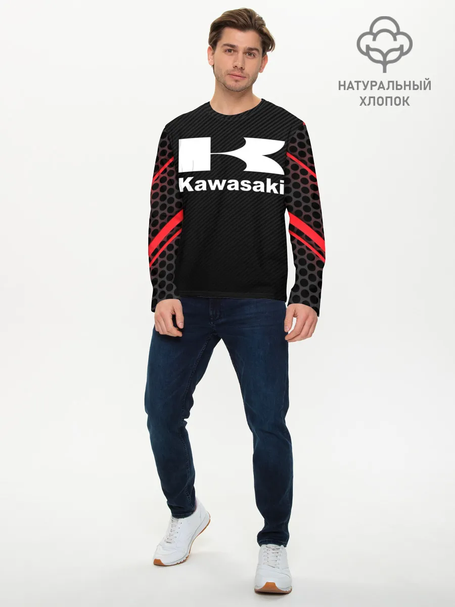 Мужской лонгслив базовый / KAWASAKI | КАВАСАКИ