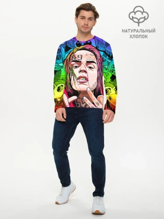 Мужской лонгслив базовый / 6IX9INE