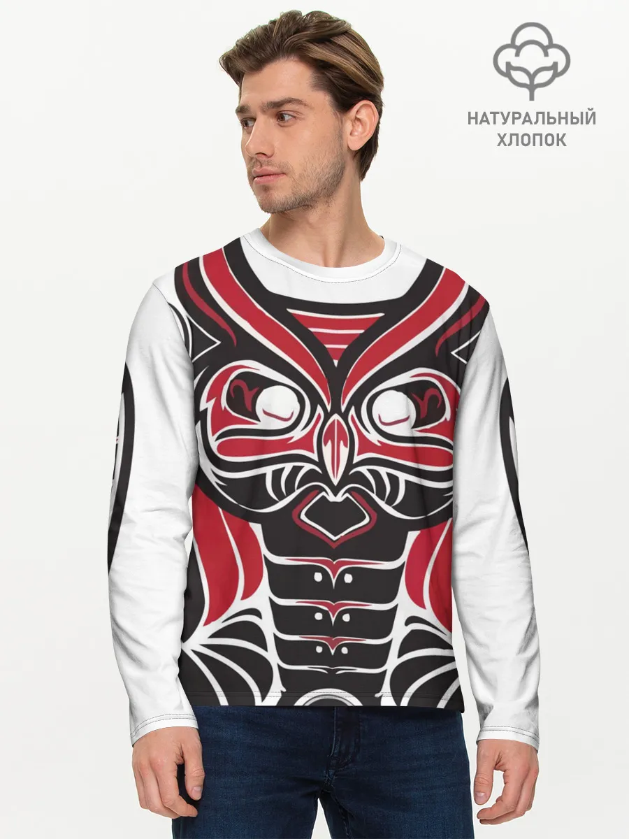 Мужской лонгслив базовый / Птица