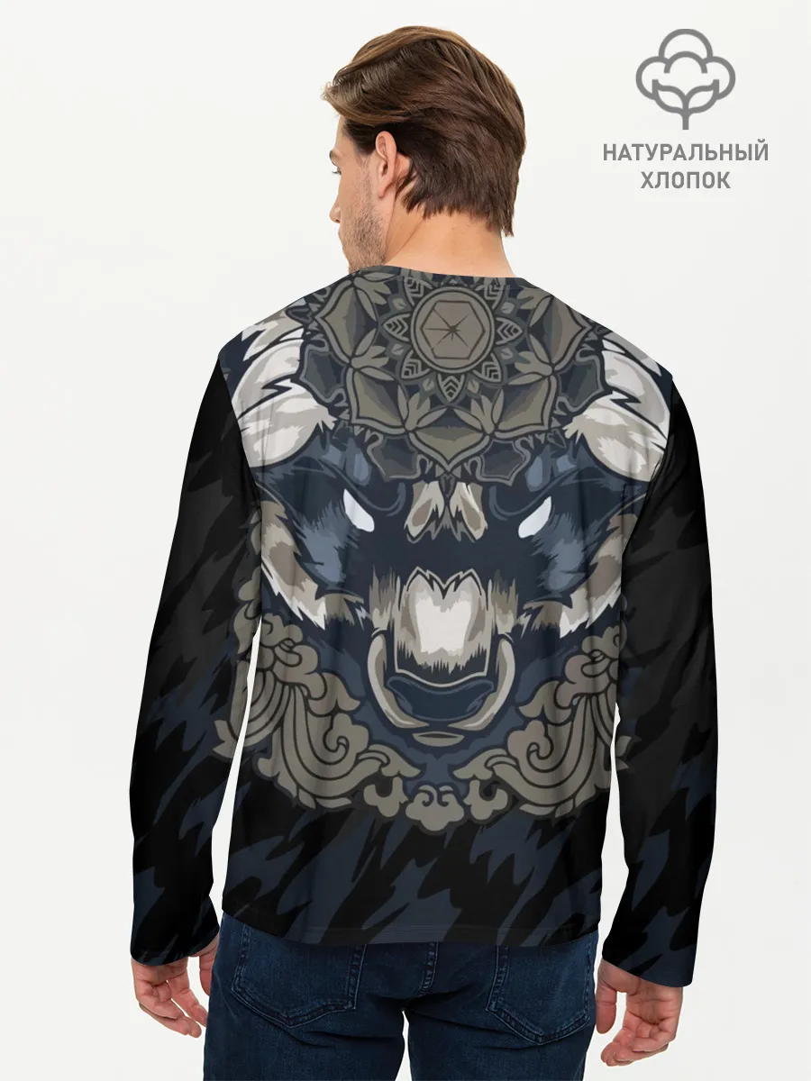 Мужской лонгслив базовый / Зверь