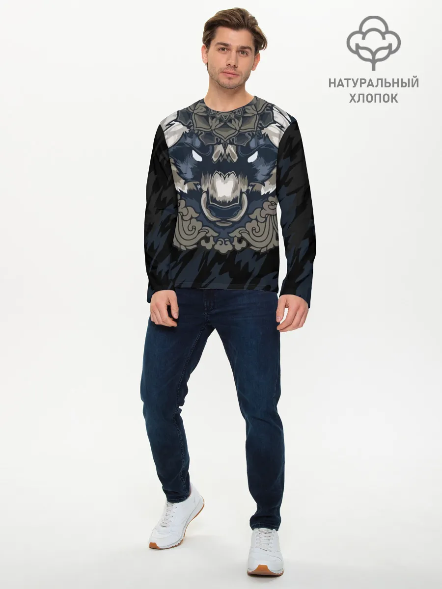 Мужской лонгслив базовый / Зверь