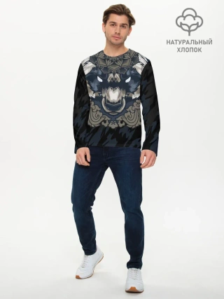 Мужской лонгслив базовый / Зверь